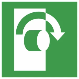 obróć w prawo aby otworzyć