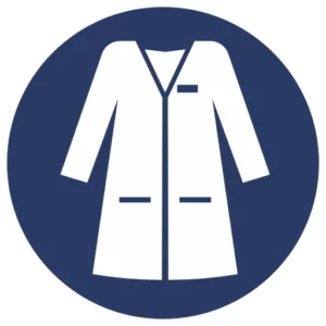 nakaz stosowania fartucha laboratoryjnego