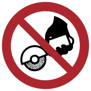 zakaz używania szlifierki ręcznej