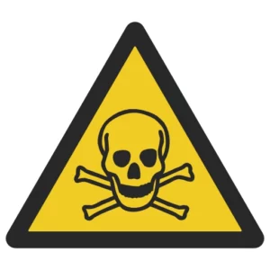 ostrzeżenie przed materiałami toksycznymi